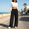 thumbnail image 4 of Luvrsol Sweat Pants for Womens Wide Leg Lounge Pants Deep Side Pockets Breathable Workout Bottoms S-2XL, 4 of 8