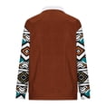 thumbnail image 4 of Sudadera sin capucha para hombre, informal, a la moda, con cuello alto, estampado, cremallera, jersey de manga larga, blusa de poliéster para hombre, 4 of 4