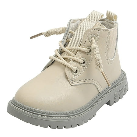 

Cowgirl Boots for Girls New Single Boot Girls Snow Boots Water Proof Toddler Little Kid Children Leather Boots British Fashionable Short Boots Fall/Winter boots for Kids 2024(Size:12)