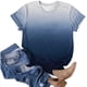 thumbnail image 4 of ICHUANYI Clearance Women's Fashion Comfortable Casual Round Neck Short Sleeve Print Top Blouse(Navy, M) ICHUANYI WER2023081014334, 4 of 5