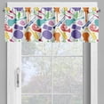 thumbnail image 4 of Ambesonne Music Valance & Curtain, Colorful Instruments Bass, 55"x36", Multicolor, 4 of 6