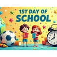 thumbnail image 3 of LUUFILx First Day of School Banner Backdrop Classroom Decor for Kids Photography Props Birthday Party Background Decorations Supplies Celebration, 3 of 7