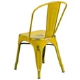 thumbnail image 6 of Bowery Hill Metal Dining Chair in Distressed Yellow, 6 of 8