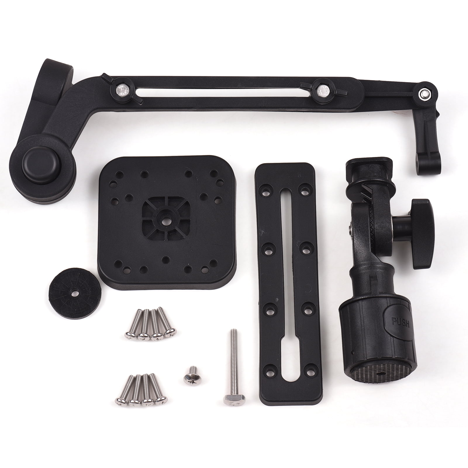 Kayak Fish Finder Mounting Plate Kayak Boat Transducer Mounting Arm Fish Finder Mount Base Adapter