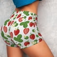 thumbnail image 2 of Sikiie Strawberry Print Workout Shorts Women Scrunch Butt Gym Shorts Seamless High Waist Tummy Control Yoga Biker Athletic Shorts, 2 of 5