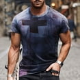 thumbnail image 2 of IROINNID Men's Loose 3D Stylish Printed Short Sleeve T-Shirt, Up To Size 5XL, 2 of 3