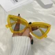 thumbnail image 5 of Gafas De Sol De ojo De gato para mujer, anteojos De Sol femeninos De diseñador De marca De lujo, Gafas De Sol De viaje, Gafas De Sol y2k, nueva moda, 5 of 5