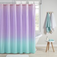 Home Essence Teen Dazzle Ombre Printed Glitter Shower Curtain