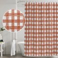 thumbnail image 5 of Red Buffalo Plaid Bathroom Shower Curtains with 12 Hooks Polyester Waterproof Shower Curtain for Stalls and Bathtubs Farmhouse Checkered Boho Vintage Decorative Bathroom Privacy Curtain 72x96 Inches, 5 of 5