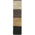 thumbnail image 4 of Hand-Woven Reversible Leather Rug 5'x7'6 Brown, 4 of 4