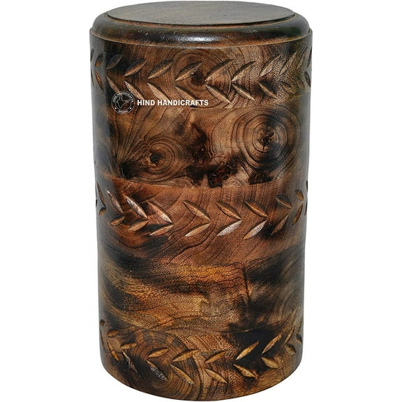 Wooden Cremation Urns for Human Ashes Adult Large, Burial Urns for Columbarium, Rosewood Wooden Box Funeral Urns for Human Ashes Large - 10" x 6" x 5" - 220 Cu/in (Cross, Pink)