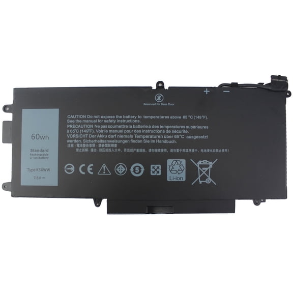 K5XWW 60Wh Battery for Dell Latitude 5289 7389 7390 2-in-1 Notebook 71TG4 6CYH6 J0PGR N18GG L3180 P29S001