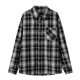 thumbnail image 1 of Mens Camisas de Manga Larga Casual Vintage Turndown Cuello Botón Abajo Camisa Chaqueta con Bolsillo Poliéster Tops Diario, 1 of 5