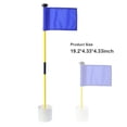 thumbnail image 3 of Soidarity Golf Flagstick Set Portátil Desmontable Ajustable Impermeable Lavable Colorido ABS Agujero Taza Poner Bandera Verde Amarillo Golf Azul Soidarity OD021174-04, 3 of 6