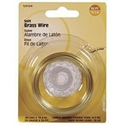 Hillman 123124-N 20-Guage Brass Wire 50 ft. - pack of 10