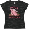 thumbnail image 3 of Inktastic Hogs and Kisses with Cute Pig Family Women's T-Shirt, 3 of 5
