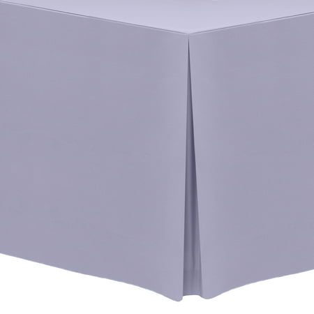 

Ultimate Textile (10 Pack) 6 ft. Fitted Polyester Tablecloth - for 30 x 72-Inch Banquet and Folding Rectangular Tables Lilac Light Purple