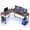 Rust, variant on EDX Stylish L-shaped desk optimizes space, boosts productivity with ample dual-surface workspace and ergonomic modern design, Black