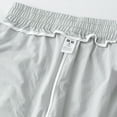 thumbnail image 3 of Men's Drawstring Elastic Loose Ice Silk Pants - Nylon Spandex, Jogging, Straight Leg, Casual, 3 of 8