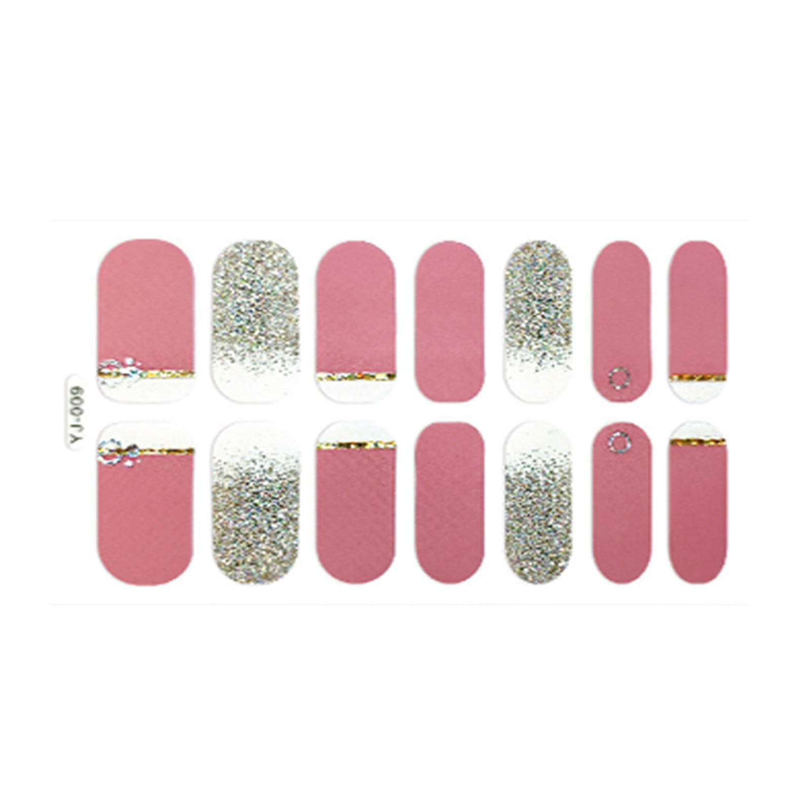 yolai 3d gold nail stickers decals nail decal pretty nail decoration ...