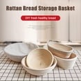 thumbnail image 2 of Round Banneton Dough Rising Rattan Bread Proofing Baskets for Home Baking, 2 of 7