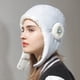 thumbnail image 5 of Gorro de invierno cálido con orejeras para mujer, gorro de invierno para exteriores, 5 of 6