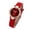 Red -AE06, variant on Resicozy Women's Vintage Watch Quartz Watch with Leather Strap Dress Wristwatch for Ladies Pink