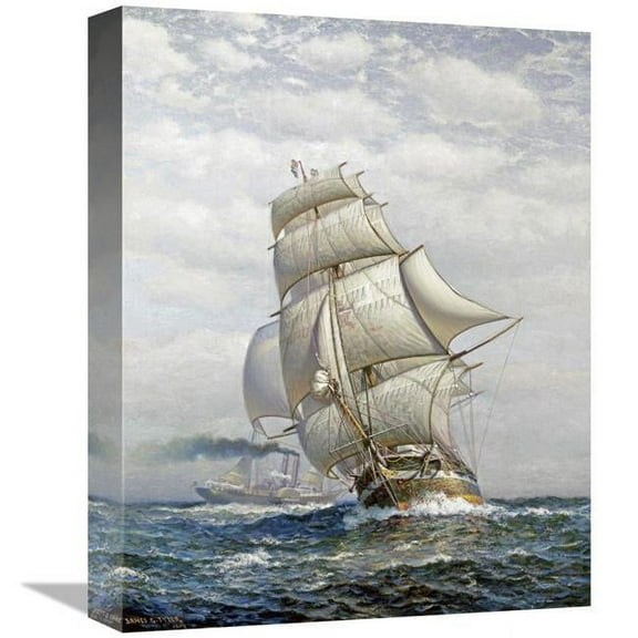 Global Gallery 16 in. Full Sail Art Print - James Gale Tyler