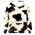 thumbnail image 6 of Yutgune Unisex Kids Multicolor Cow Print Hoodie, Long Sleeve Graphic Pullover Sweatshirt with Pocket, Sizes 3-14 Years, 6 of 6
