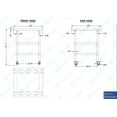 thumbnail image 4 of AmGood 30" Long x 30" Deep Stainless Steel Work Table with 2 Shelves and wheels | Commercial & Residential NSF Utility Table | Metal Food Prep Station, 4 of 7