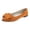 Orange #152, variant on Women's Pointed Toe Flat Shoes Elegant Bow Knot Ballet Flats for Ladies Comfortable Slip-On Loafers, 43