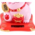 thumbnail image 1 of Calico Cat Waving Cat Solar Powered Bobblehead Home Car Office Decoración - Rosa LingWen 1327534108866, 1 of 1