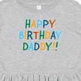 thumbnail image 4 of Inktastic Happy Birthday Daddy Girls Toddler Dress, 4 of 5