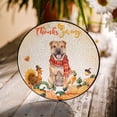 thumbnail image 3 of Happy Thanksgiving Chinese Shar-Pei with Turkey Pumpkins Autumn Vibes Stained Glass Suncatcher Dog Lover Window Hanging Sign Decor - 12018, 3 of 5
