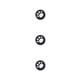 thumbnail image 2 of Cateissary Grips Caps Antideslizante Reemplazo perfecto Thumbstick Cover Controller Accesorios para doméstico blanco sobre negro Type1 NO1, 2 of 6
