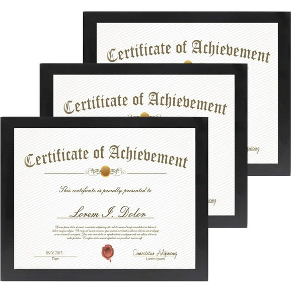 AmPm 16x20 Frame Black 3 Pack, 16x20 Picture Frames for Wall,Wood Frame 16x20 with Mounting Hardware