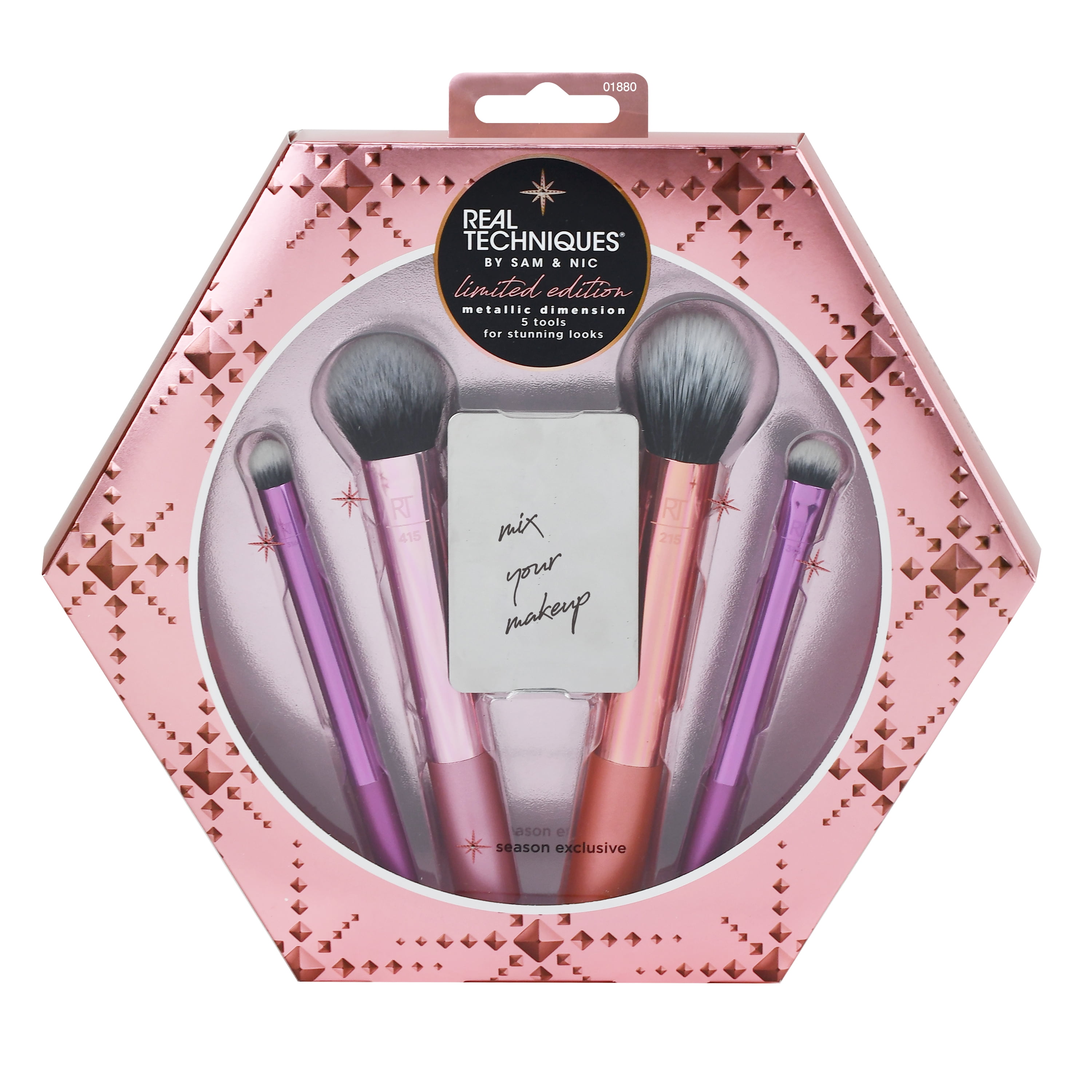 (35 Value) Real Techniques Metallic Dimension Makeup Brush Holiday Set