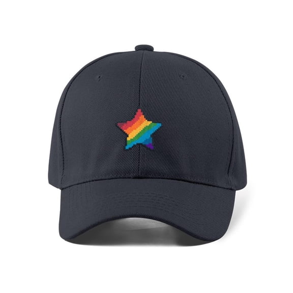 Pixelart Rainbow Star Hat -Image by Shutterstock, Small