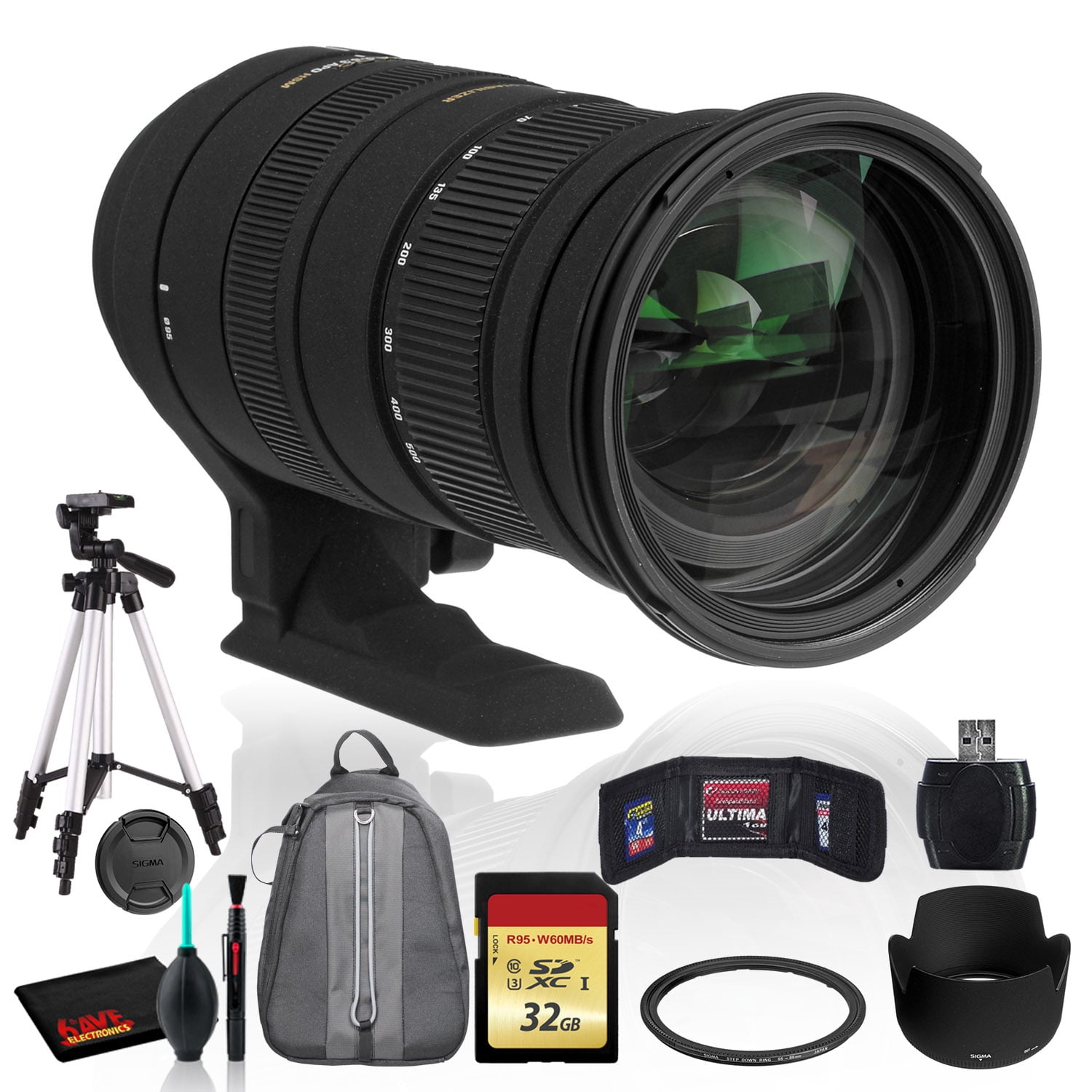 Sigma 50500mm f/4.56.3 APO DG OS HSM Lens for Nikon +Cleaning Kit