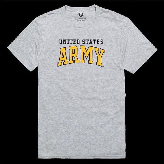 RapDom United States Army Graphic Relaxed Mens Tee [Heather Grey - S]