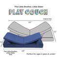 thumbnail image 2 of Imaginarium Kids Junior Play Couch, Navy Blue, 2 of 10