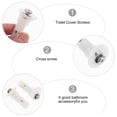 thumbnail image 4 of 6 Pcs  Toilet Cover Screws Universal Toilet Cover Expanding Screws Replacement, 4 of 6