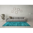 thumbnail image 3 of Ahgly Company Indoor Rectangle Oriental Light Blue Industrial Area Rugs, 5' x 7', 3 of 4