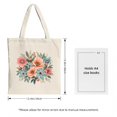 thumbnail image 3 of Stylish Canvas Tote Bag with Vibrant Orange and Pink Splash Design - Perfect for Shopping Travel and Parties, 3 of 4
