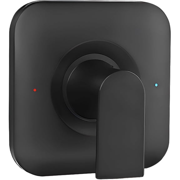 Black Shower Handle Replacement for Moen T2471BL Genta LX collection,Pressure-Balancing Shower Lever Handle,Posi-Temp Valve Shower Trim Kit Matte Black,Square(Valve& Catridge Not Inclued)