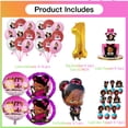 thumbnail image 2 of Boss Baby Africa Girl Party Supplies 1st Decor Kit Balloons Birthday Cake Topper Decorations, 2 of 6
