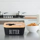 thumbnail image 5 of Caja de almacenamiento de mantequilla Mantequera de con tapa y cuchillo, manteca de cerámica, recipiente hermético para , tarro de almacenamiento sellado para de Magideal Caja de almacenamiento de mantequilla, 5 of 7