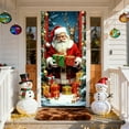 thumbnail image 5 of Hometravel Christmas Door Curtain Decor, Seasonal Entryway Display Piece, Large Scale Wall Hanging for Holiday Festival Atmosphere, 5 of 6