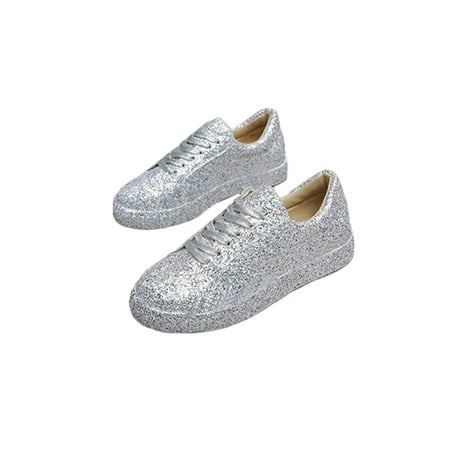 

Zodanni Womens Sequin Athletic Gym Trainers Sneakers Casual Walking Shoes Size