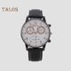 thumbnail image 3 of Men Watch 3 Eyes Round Dial Faux Leather Strap Quartz Movement Male Teens Casual Digital Wristwatch Fashion Jewelry Birthday Gift, 3 of 5